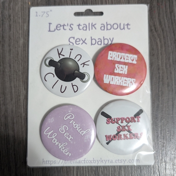 The Lilac Fox Sex Positive Button Pack - Picture 2 of 4